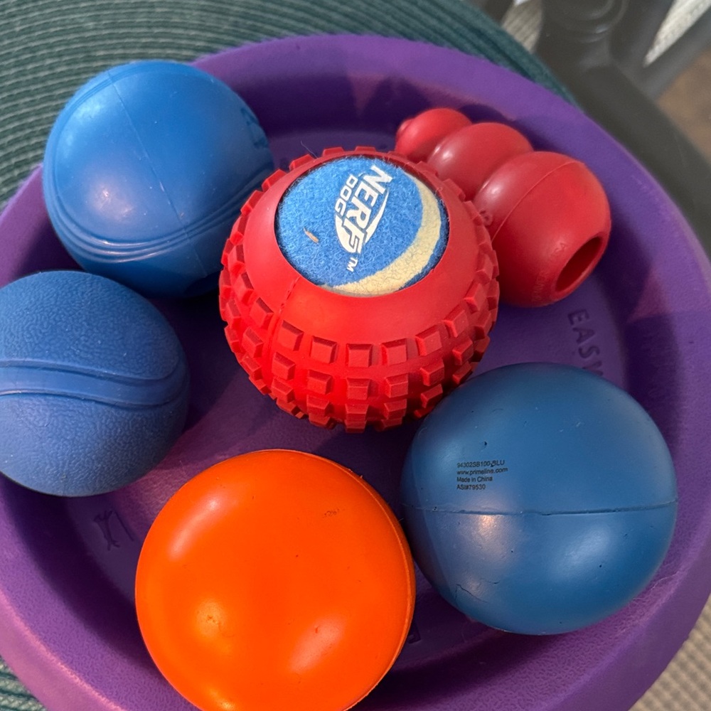 Vibrant Toy Collection - Red, Blue, Orange, Purple